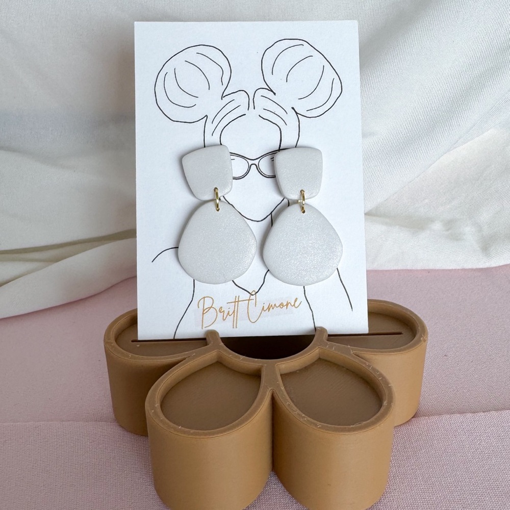 Handmade Geometric Polymer Clay Earrings